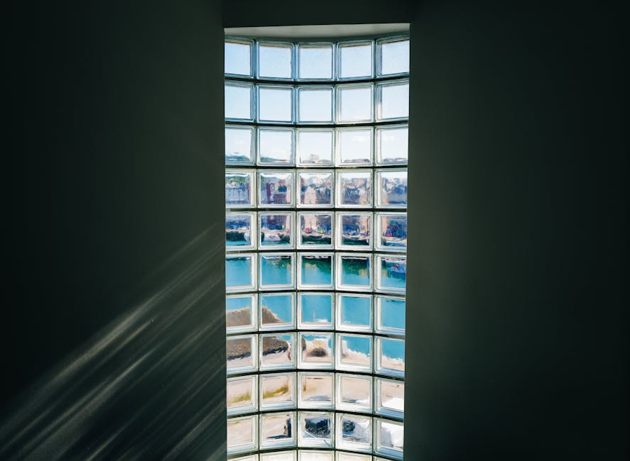 Sunlight shining through a custom vinyl window